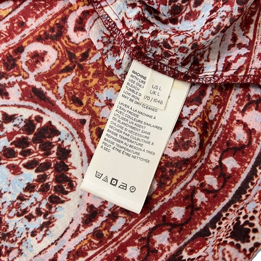 Free People Red and Yellow Floral Blouse - Picture 5 of 9